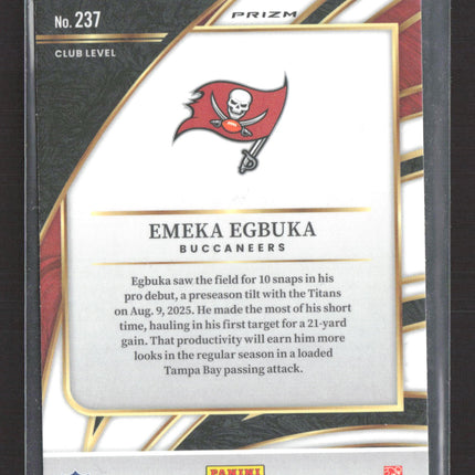 2026 Panini Select Prizm Emeka Egbuka #237 RC Red Blue Shock