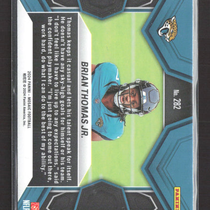 2024 Panini Mosaic NFL Debut Brian Thomas Jr. #282 RC