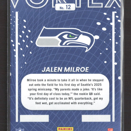 2025 Panini Donruss Vortex Jalen Milroe #12 RC