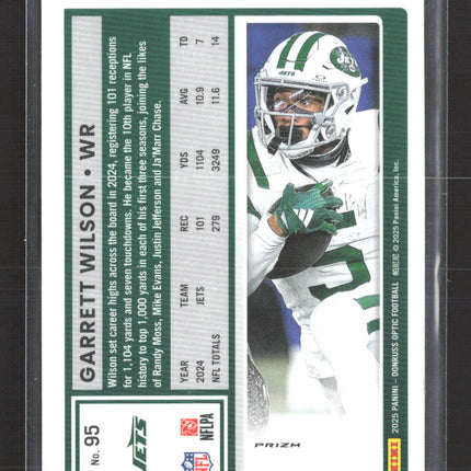 2025 Panini Donruss Optic Prizm Garrett Wilson #95