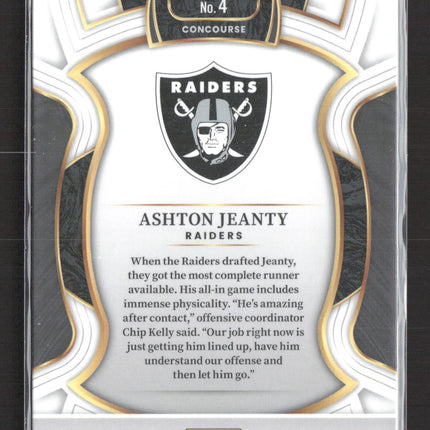 2026 Panini Select Football Concourse Ashton Jeanty #4 RC