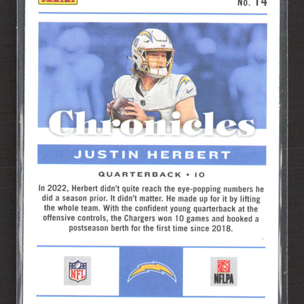 2023 Panini Chronicles Football Justin Herbert #14
