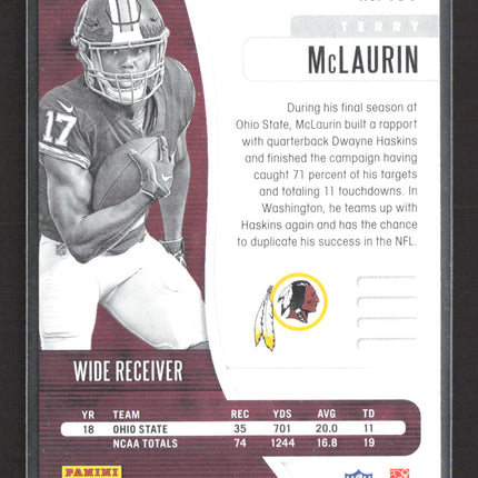 2019 Panini Absolute Football Terry McLaurin #138 RC