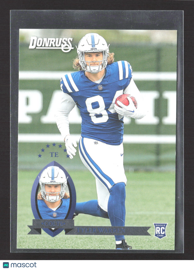 2025 Panini Donruss Football Tyler Warren #4 RC