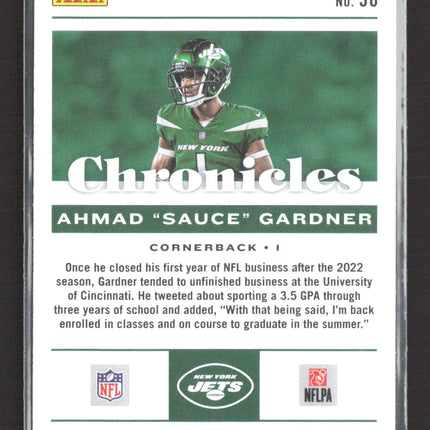 2023 Panini Chronicles Ahmad "Sauce" Gardner #38 RC