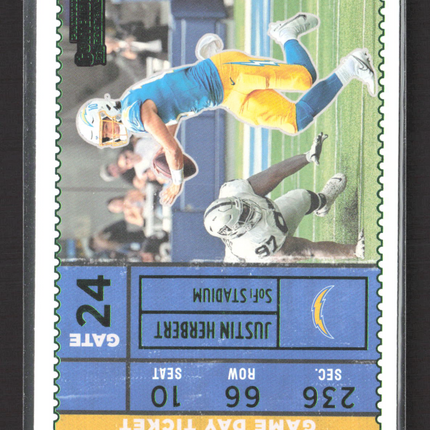 2023 Panini Contenders Football Game Day Ticket Justin Herbert #GDT-JHE