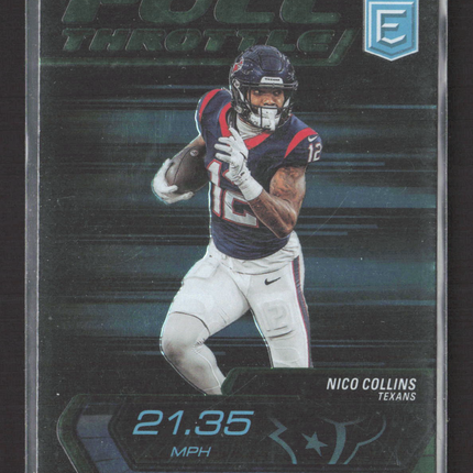 2024 Panini Donruss Elite Full Throttle Nico Collins #25
