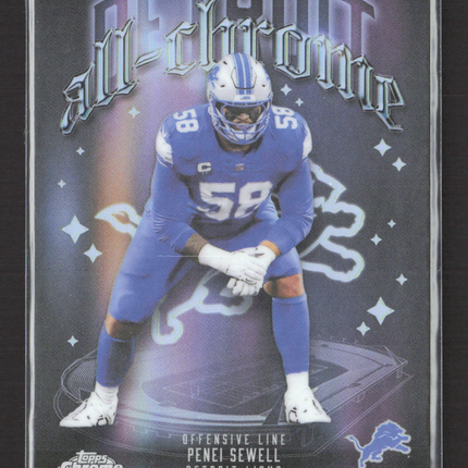 2025 Topps Chrome All-Chrome Penei Sewell #ACT-13 Refractor