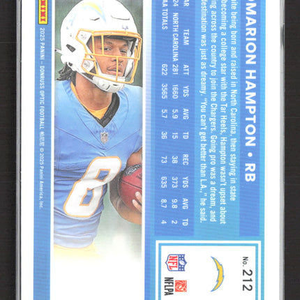 2025 Panini Donruss Optic Omarion Hampton #212