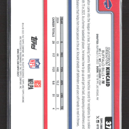 2025 Topps Chrome Dalton Kincaid #37 RayWave