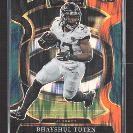2026 Panini Select Football Concourse Bhayshul Tuten #29 Orange Prizm RC
