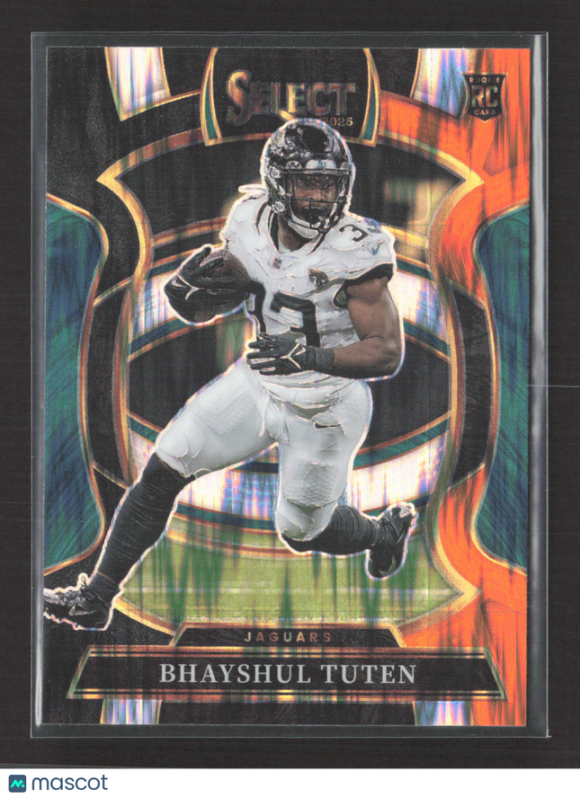 2026 Panini Select Football Concourse Bhayshul Tuten #29 Orange Prizm RC