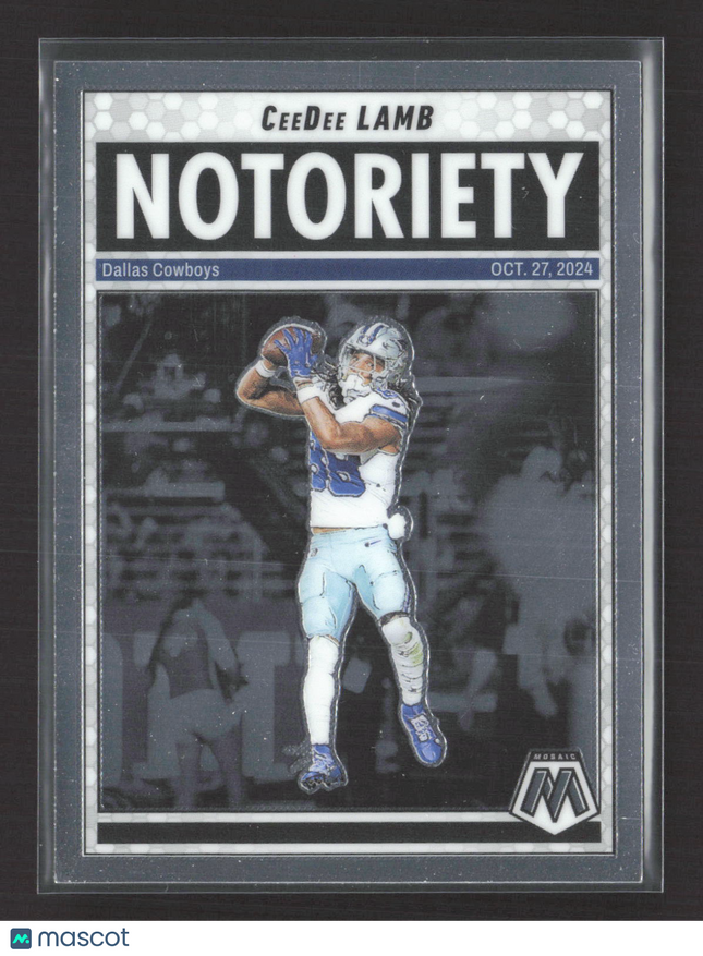 2025 Panini Mosaic Football Notoriety CeeDee Lamb #8 2nd Edition