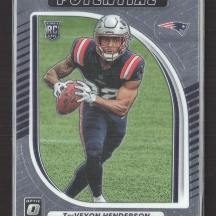 2025 Panini Donruss Optic Football Hidden Potential TreVeyon Henderson #13 RC