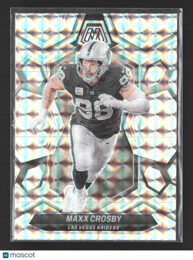 2024 Panini Mosaic Maxx Crosby #118 Silver