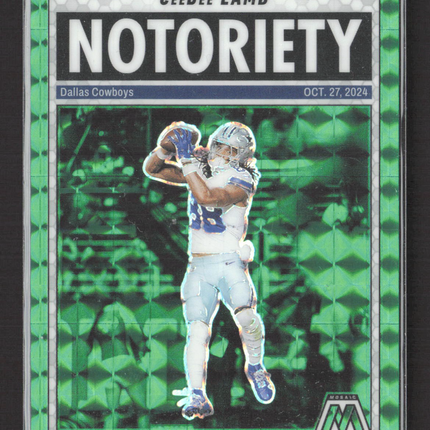 2025 Panini Mosaic Prizm CeeDee Lamb #8 Green