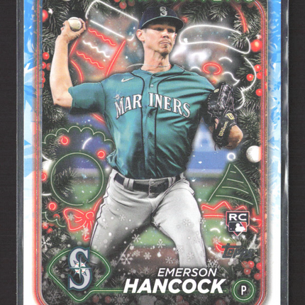2024 Topps Holiday Emerson Hancock #H197 Blue RC