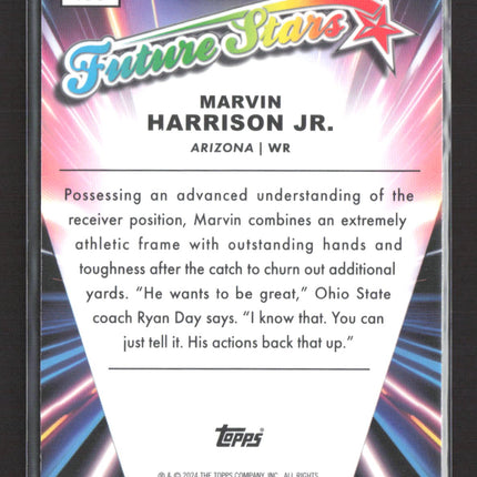 2024 Topps Chrome Future Stars Marvin Harrison Jr. #FS-8 RC