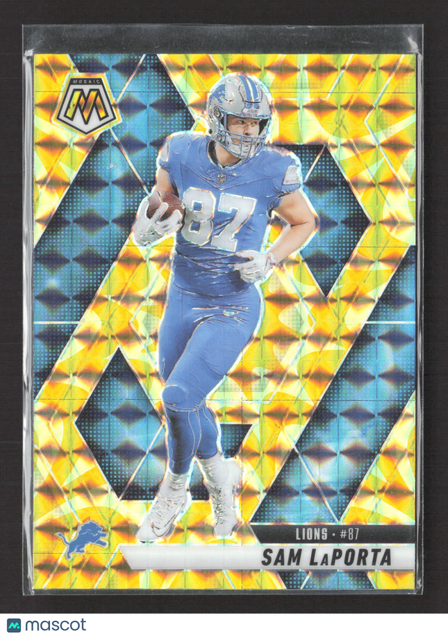 2025 Panini Mosaic Prizm Sam LaPorta #63 Yellow
