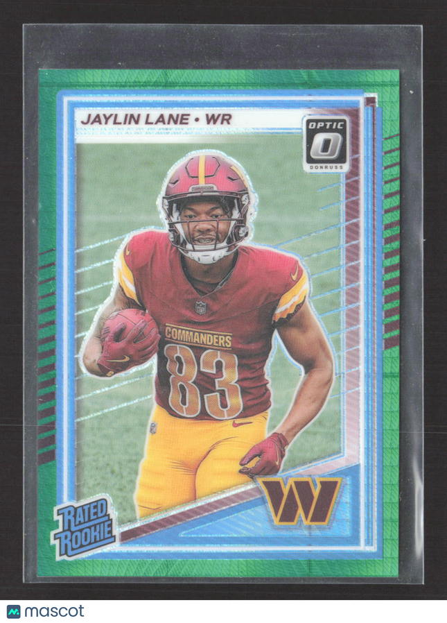 2025 Panini Donruss Optic Prizm Jaylin Lane #249 Green Hyper