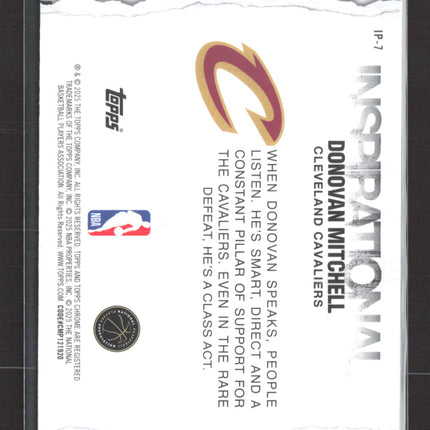 2025 Topps Chrome Inspirational Donovan Mitchell #IP-7
