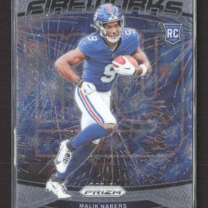 2024 Panini Prizm Fireworks Malik Nabers #21 RC