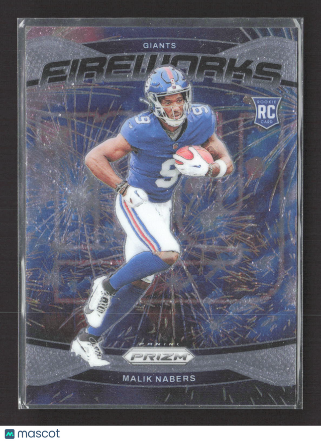 2024 Panini Prizm Fireworks Malik Nabers #21 RC