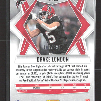 2025 Panini Phoenix Football Drake London #126 Red 101/399