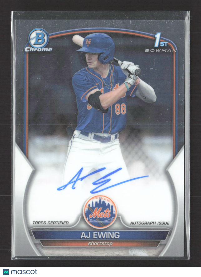 2023 Topps Bowman Chrome AJ Ewing #CDA-AE 1st Bowman Auto