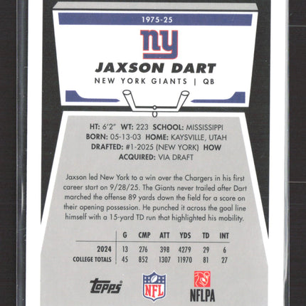 1975 Topps Chrome Jaxson Dart #1975-25 RC