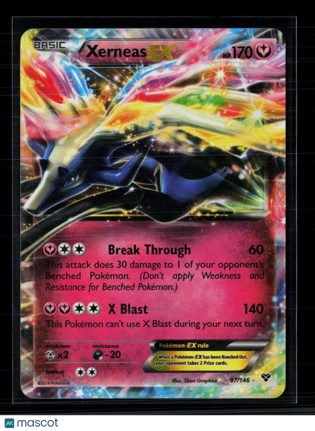 Pokemon 2014 XY Xerneas EX #97/146