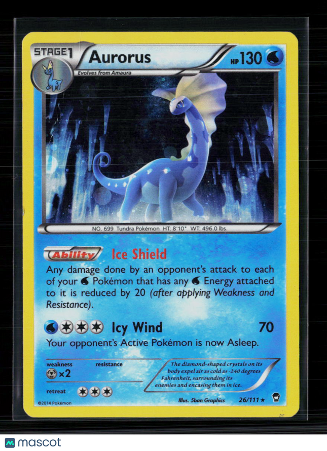 Pokemon 2014 Furious Fists Aurorus #26/111