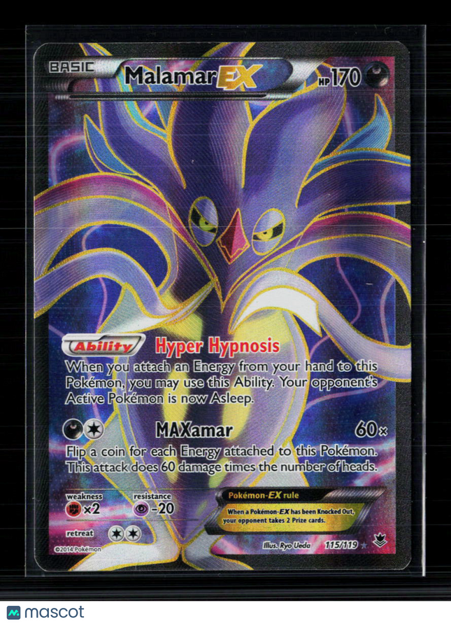 Pokemon 2014 Phantom Forces Malamar EX FA #115/119