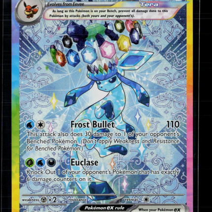 Pokemon 2025 Scarlet & Violet White Flare Glaceon EX SAR #150/131