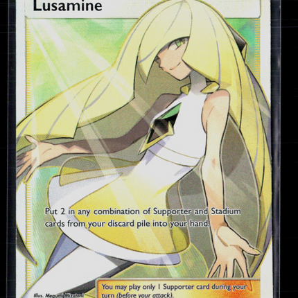 Pokemon 2017 Crimson Invasion Lusamine SR FA #110/111