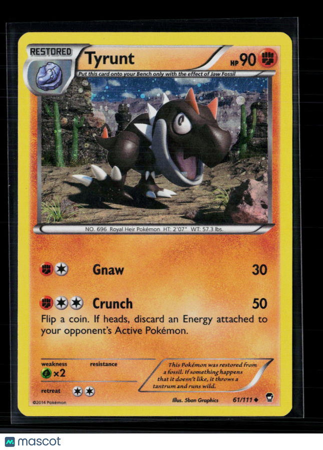 Pokemon 2014 Phantom Forces Tyrunt Cosmos Holo #61/111