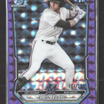 2026 Bowman Chrome Chris Arroyo #BCP-61 Purple Geometric 164/250