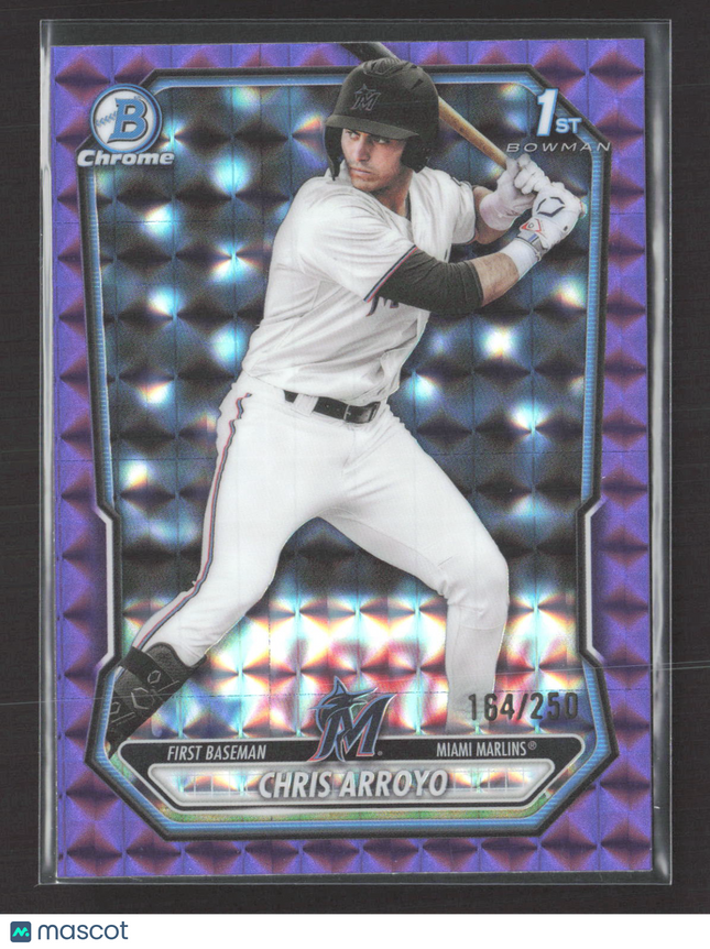 2026 Bowman Chrome Chris Arroyo #BCP-61 Purple Geometric 164/250