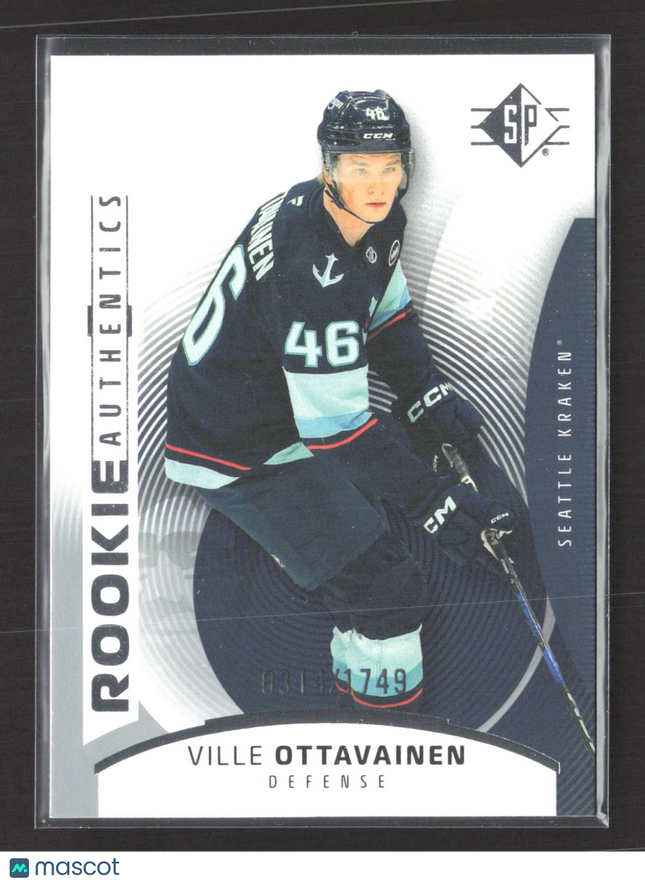2025 Upper Deck SP Hockey Rookie Authentics Ville Ottavainen #105 0314/1749