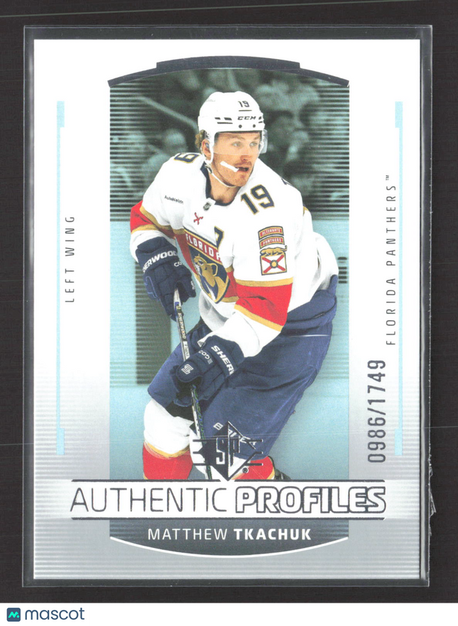 2025 Upper Deck SP Hockey Authentic Profiles Matthew Tkachuk #AP-8 0986/1749