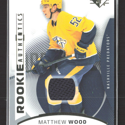 2026 Upper Deck SP Hockey Rookie Authentics Matthew Wood #124 Memorabilia Jersey