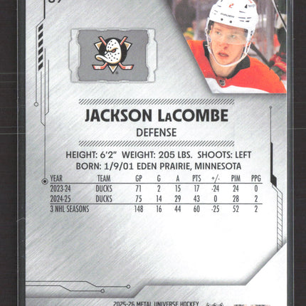 2026 SkyBox Metal Universe Hockey Jackson LaCombe #89