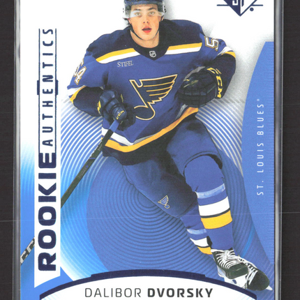 2026 Upper Deck SP Hockey Rookie Authentics Dalibor Dvorsky #138 Blue