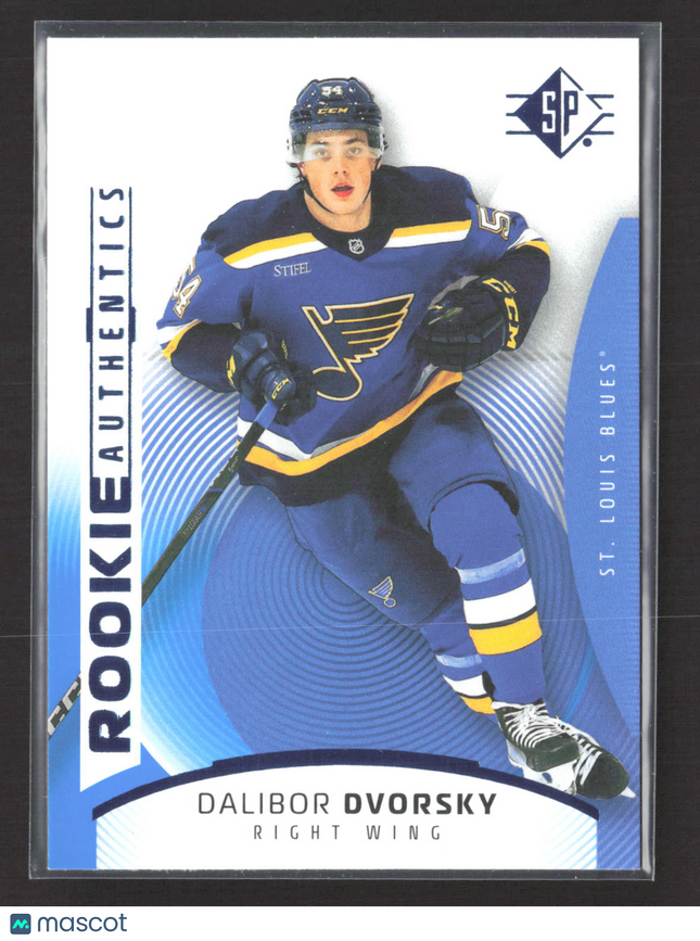 2026 Upper Deck SP Hockey Rookie Authentics Dalibor Dvorsky #138 Blue