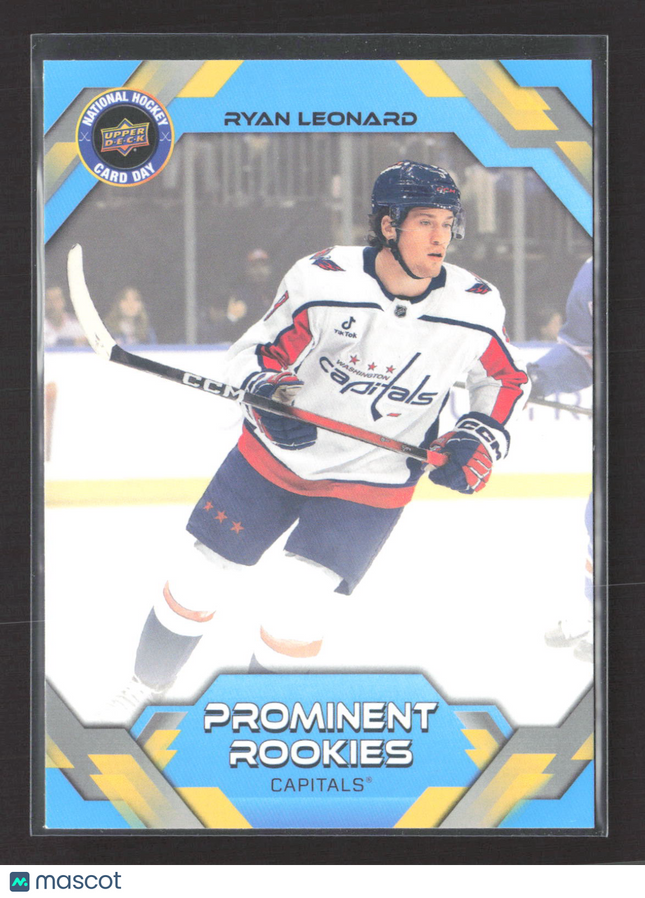 2026 Upper Deck National Hockey Card Day Prominent Rookies Ryan Leonard #NHCD-4
