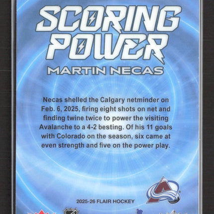 2025 Flair Scoring Power Martin Necas #SP-3