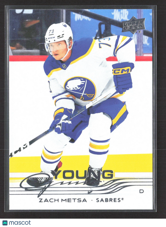 2025 Upper Deck Series 2 Young Guns Zach Metsa #490