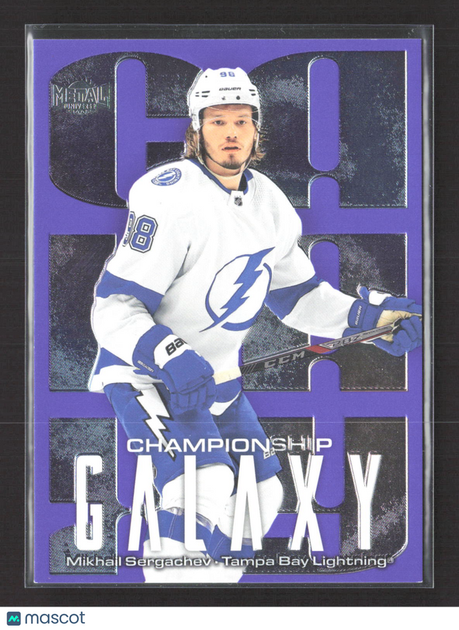 2026 SkyBox Metal Universe Championship Galaxy Mikhail Sergachev Purple 336/349