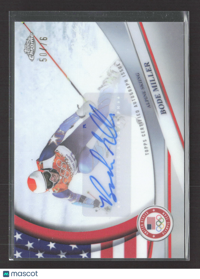 2026 Topps Chrome U.S. Olympics Bode Miller #BCA-BMI 50/76 Auto