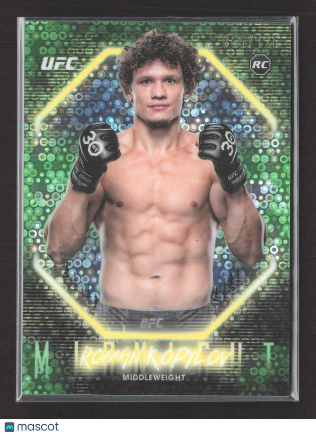 2025 Topps Midnight UFC Roman Kopylov #82 Green RC /125